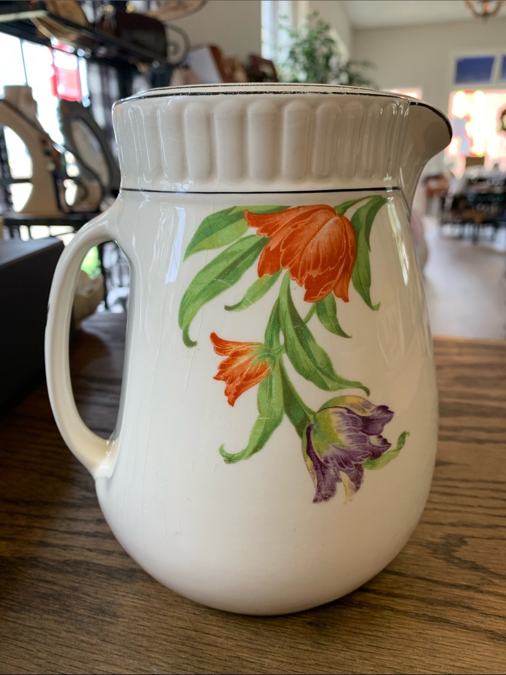 Antique Harker Pottery pitcher